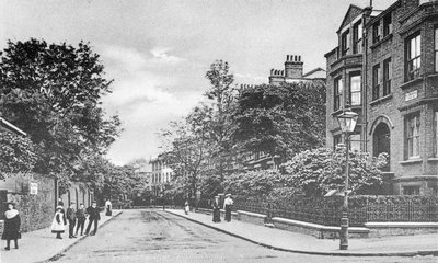 Willow Bridge Road, Canonbury, Islington, c.1905 by English Photographer